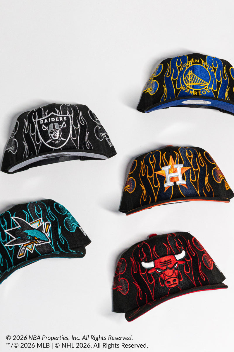 Shop New Era x Nice Kicks Y2K Flames headwear 