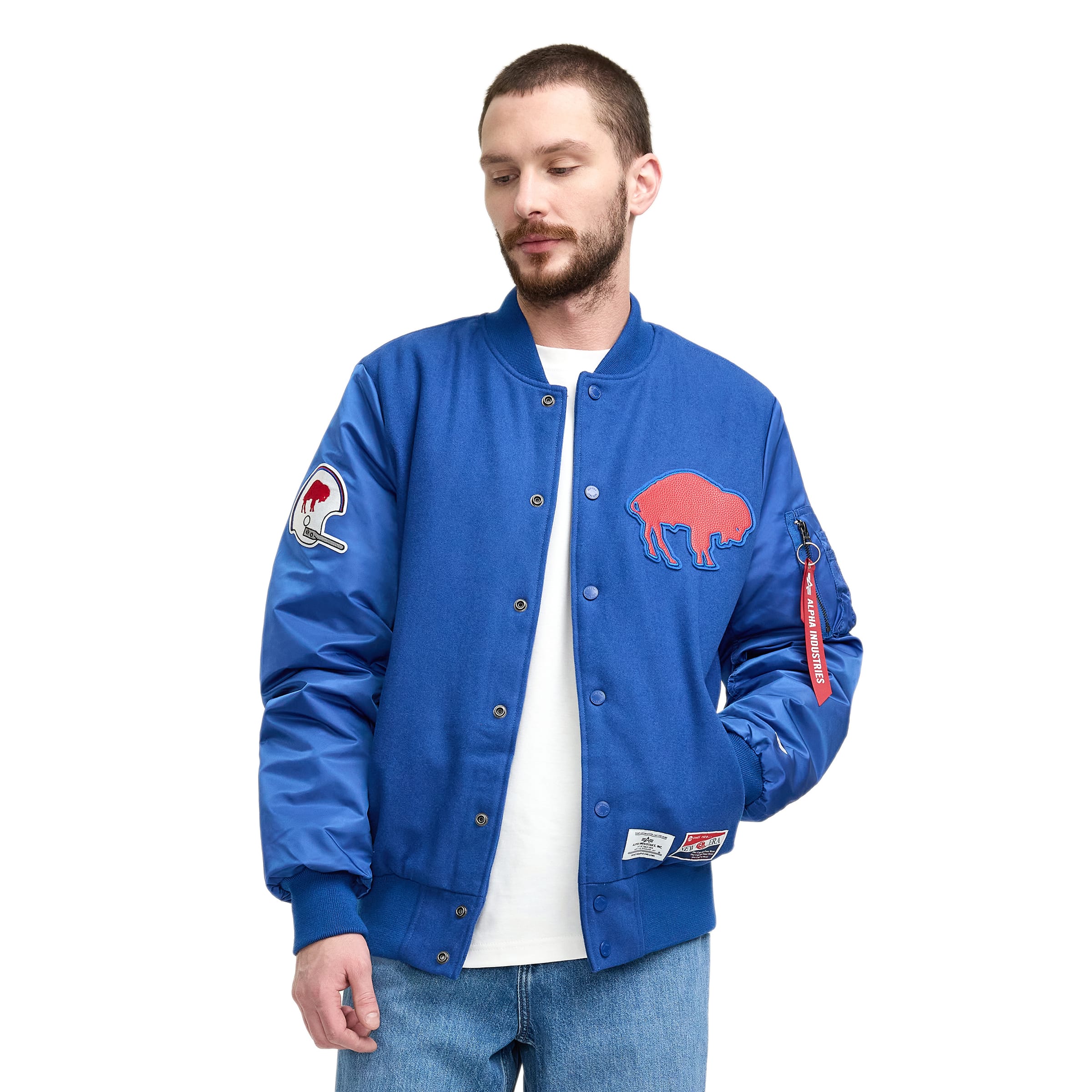 Alpha Industries x New York Giants MA-1 Wool Varsity Jacket – New
