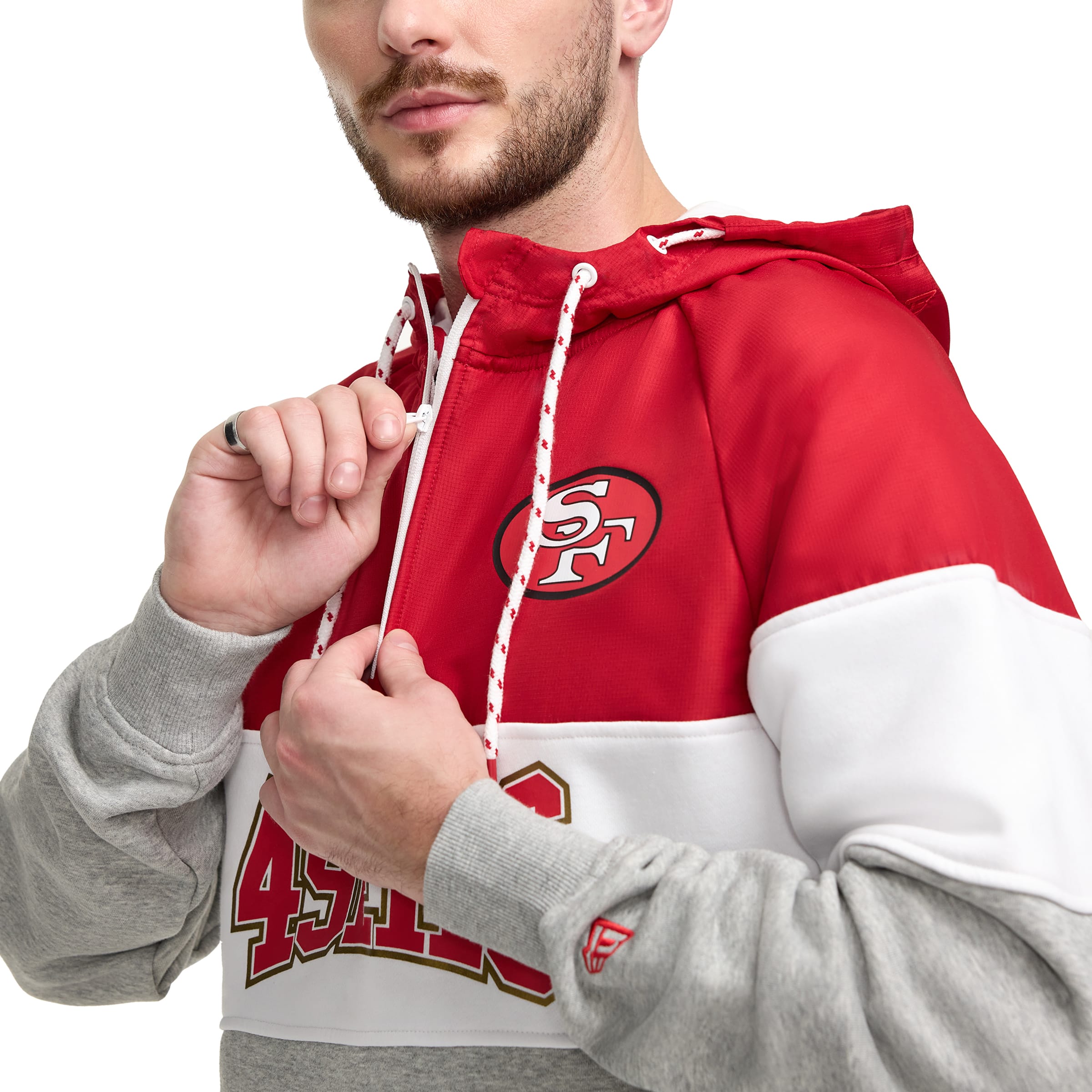 Pittsburgh Steelers Throwback Color Block Hoodie Apparel