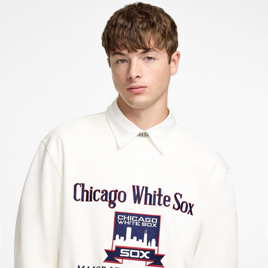 Chicago White Sox Cooperstown Off White Crewneck - New Era Cap