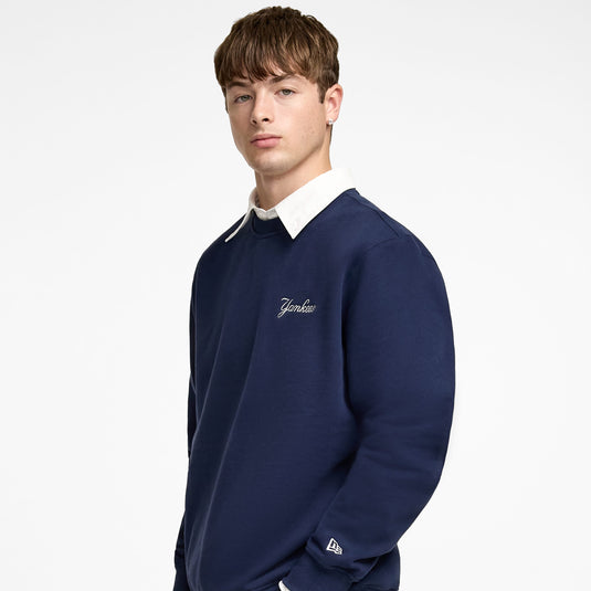 New York Yankees Big Apple Dress Blues Crewneck - New Era Cap