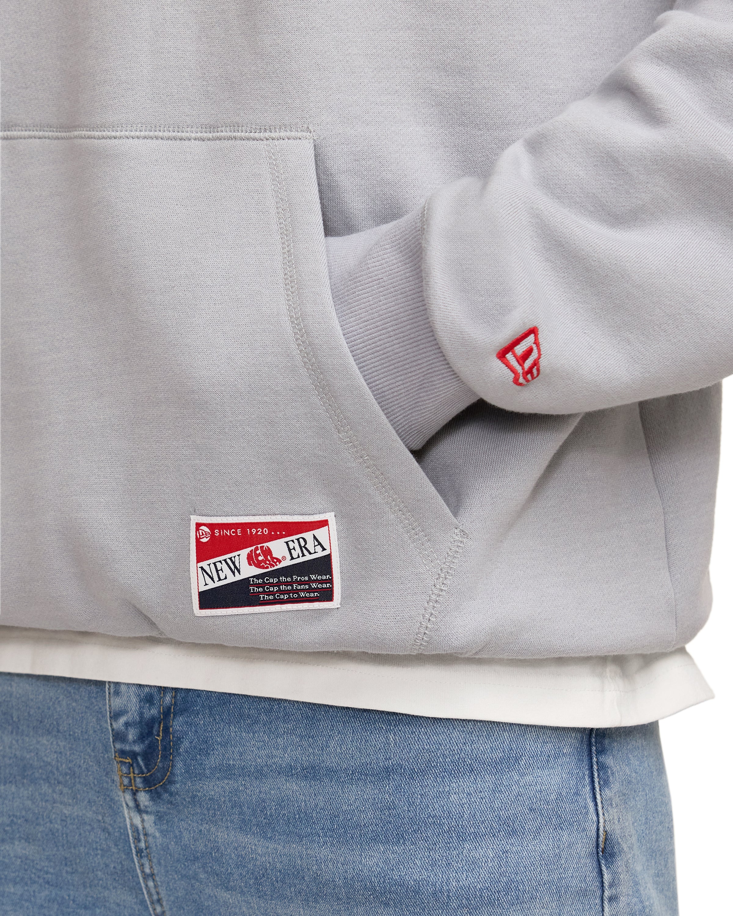 Denver Broncos Throwback Gray Hoodie Apparel