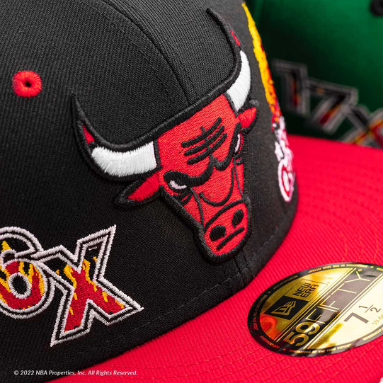 Black and red Chicago Bulls hat
