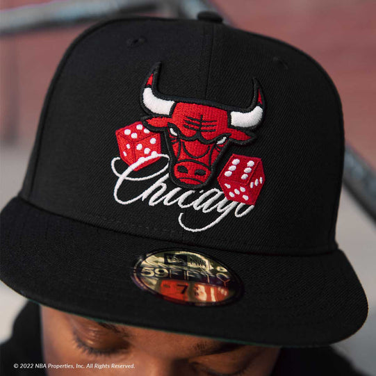 Chicago Bulls Roller 59FIFTY Fitted on model