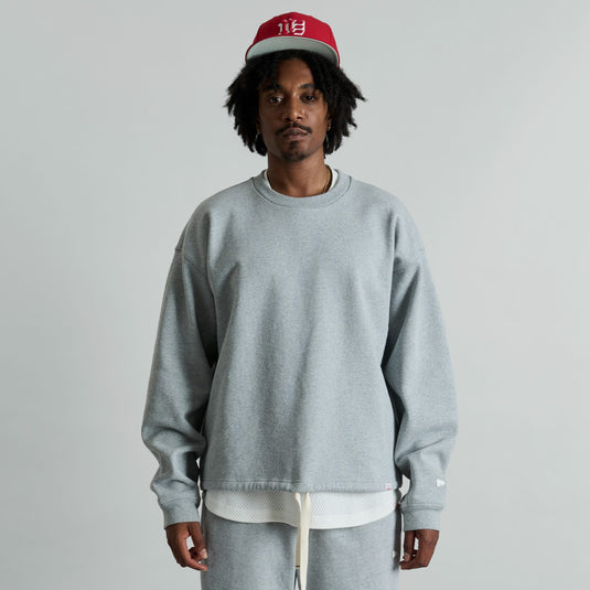 Alden Heather Gray Crewneck - New Era Cap