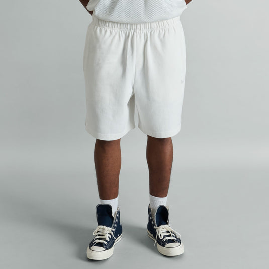Alden College White Sweatshorts - New Era Cap