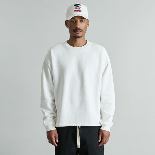Alden College White Crewneck - New Era Cap