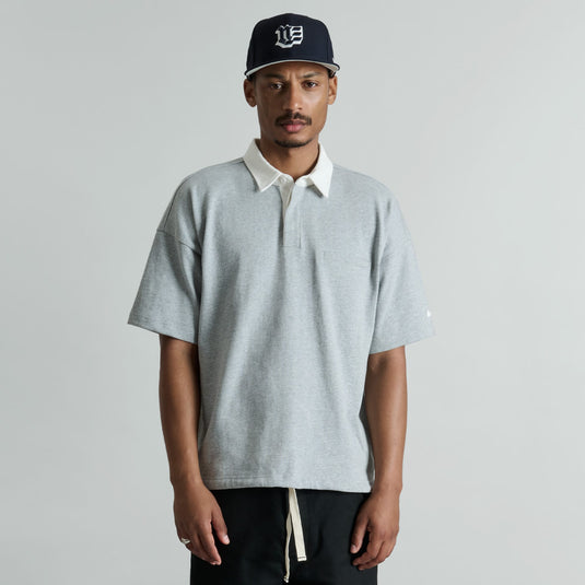 Alden Heather Gray Rugby Shirt - New Era Cap