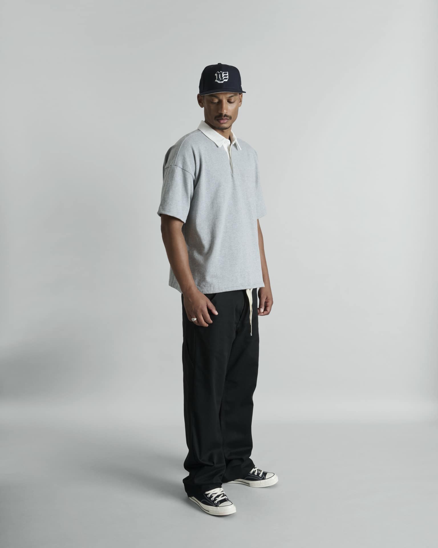 Alden Heather Gray Rugby Shirt