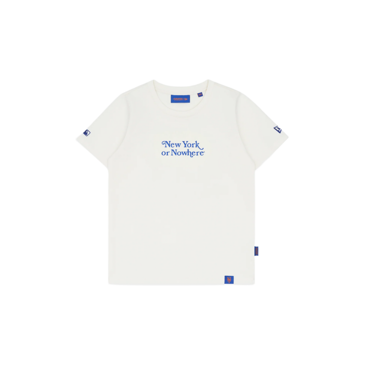 New York or Nowhere x New York Mets Youth Chrome White T-Shirt