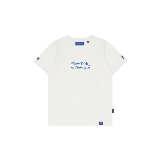 New York or Nowhere x New York Mets Youth Chrome White T-Shirt - New Era Cap
