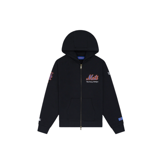 New York or Nowhere x New York Mets Youth Black Full-Zip Hoodie - New Era Cap