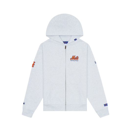 New York or Nowhere x New York Mets White Full-Zip Hoodie - New Era Cap