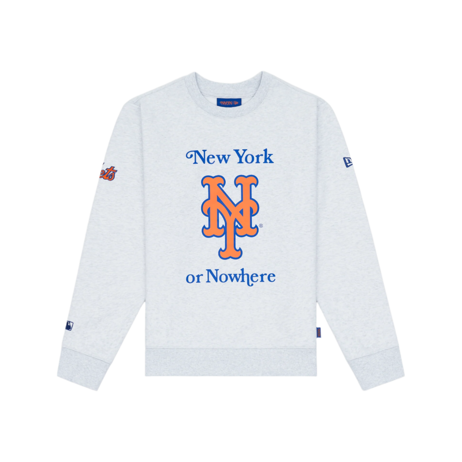 New York or Nowhere x New York Mets White Crewneck
