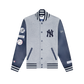 New York or Nowhere x New York Yankees Heather Gray Motto Varsity Jacket