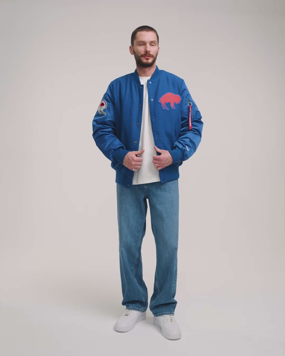 ジャケット・アウター ALPHA INDUSTRIES GENERAL RESEARCH HS-1 Alpha Industries X San Francisco 49ers Gray MA-1 Bomber