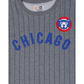 Chicago Cubs Striped Gray T-Shirt