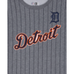 Detroit Tigers Striped Gray T-Shirt