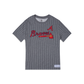Atlanta Braves Striped Gray T-Shirt