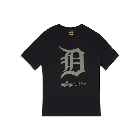 Alpha Industries X Detroit Tigers Black T-Shirt - New Era Cap