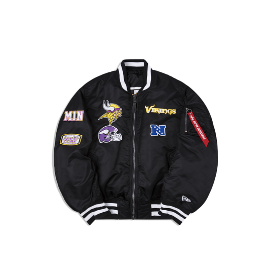 Alpha Industries X Minnesota Vikings MA-1 Bomber Jacket - New Era Cap