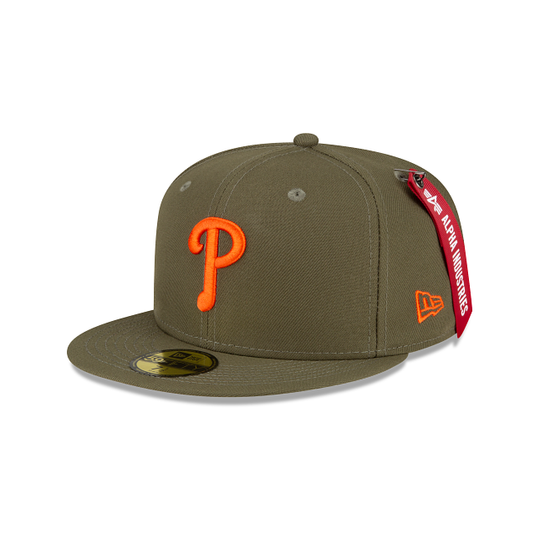 Alpha Industries X Philadelphia Phillies Green 59FIFTY Fitted Hat - New Era Cap
