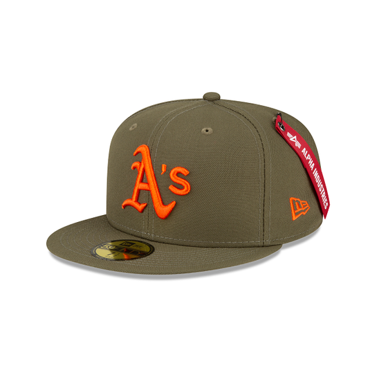 Alpha Industries X Athletics Green 59FIFTY Fitted Hat - New Era Cap