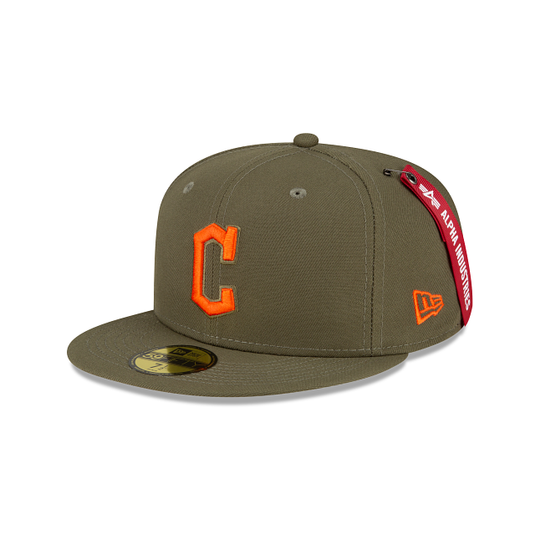 Alpha Industries X Cleveland Guardians Green 59FIFTY Fitted Hat - New Era Cap