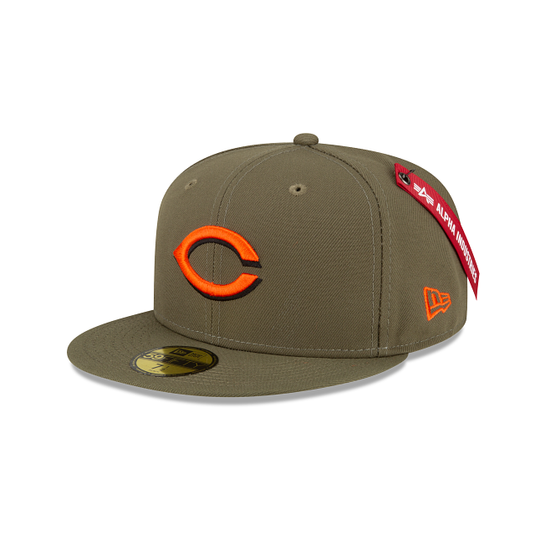 Alpha Industries X Cincinnati Reds Green 59FIFTY Fitted Hat - New Era Cap