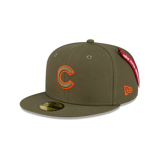 Alpha Industries X Chicago Cubs Green 59FIFTY Fitted Hat - New Era Cap