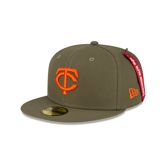 Alpha Industries X Minnesota Twins Green 59FIFTY Fitted Hat - New Era Cap
