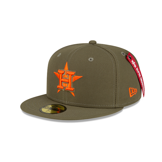 Alpha Industries X Houston Astros Green 59FIFTY Fitted Hat - New Era Cap