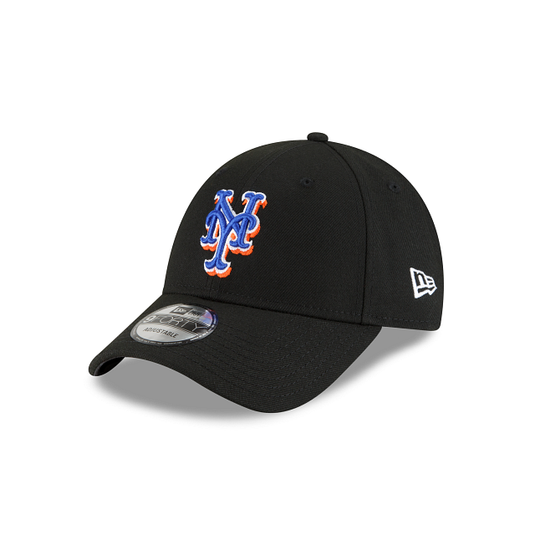 New York Mets The League Black 9FORTY Adjustable Hat - New Era Cap