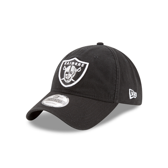 Las Vegas Raiders Core Classic Black 9TWENTY Adjustable Hat - New Era Cap