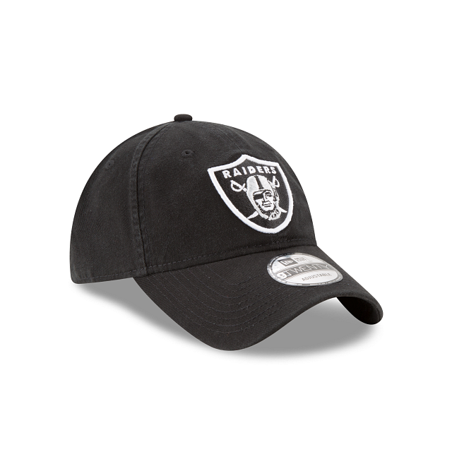 Las Vegas Raiders Core Classic Black 9TWENTY Adjustable Hat – New Era Cap