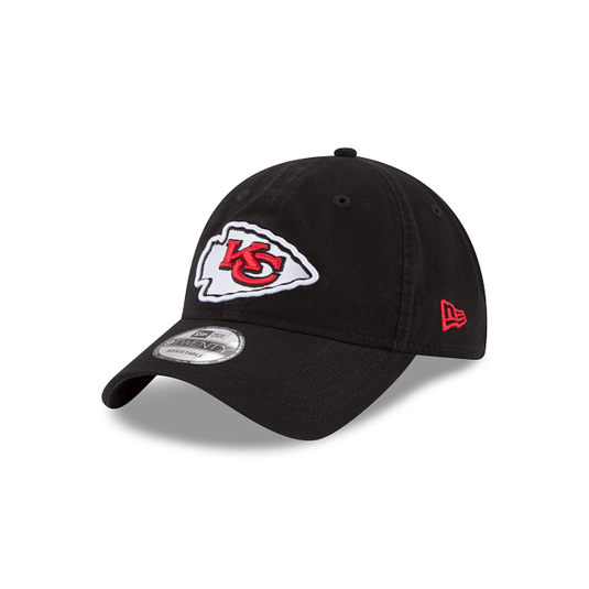 Kansas City Chiefs Core Classic Black 9TWENTY Adjustable Hat - New Era Cap