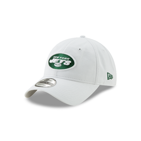 New York Jets Core Classic White 9TWENTY Adjustable Hat - New Era Cap