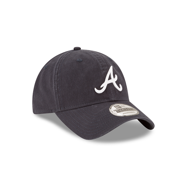 Atlanta Braves Navy 9TWENTY Adjustable Hat - New Era Core Classic Secondary Cap