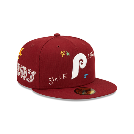 Philadelphia Phillies Scribble Collection 59FIFTY Fitted Hat