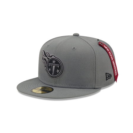 Alpha Industries X Tennessee Titans Gray 59FIFTY Fitted Hat