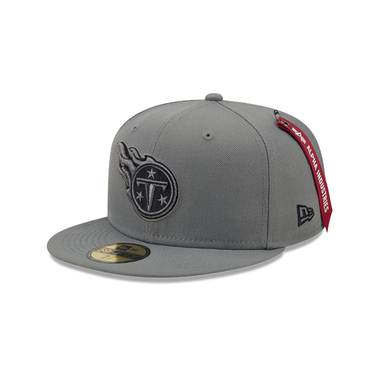 Alpha Industries X Tennessee Titans Gray 59FIFTY Fitted Hat - New Era Cap