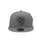 Alpha Industries X Los Angeles Rams Gray 59FIFTY Fitted Hat