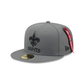 Alpha Industries X New Orleans Saints Gray 59FIFTY Fitted Hat