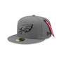 Alpha Industries X Philadelphia Eagles Gray 59FIFTY Fitted Hat