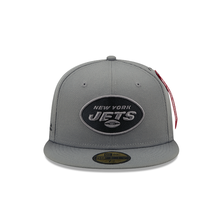 Alpha Industries X New York Jets Gray 59FIFTY Fitted Hat