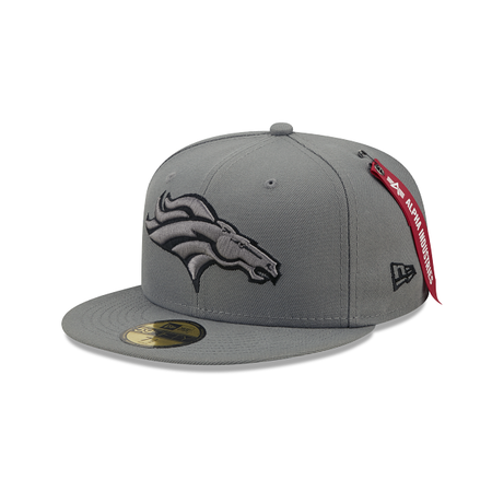 Alpha Industries X Denver Broncos Gray 59FIFTY Fitted Hat