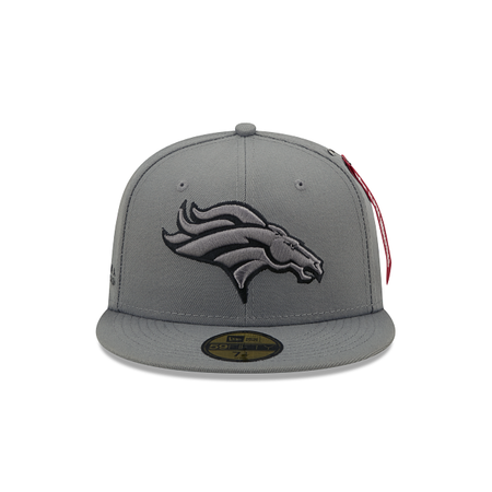 Alpha Industries X Denver Broncos Gray 59FIFTY Fitted Hat