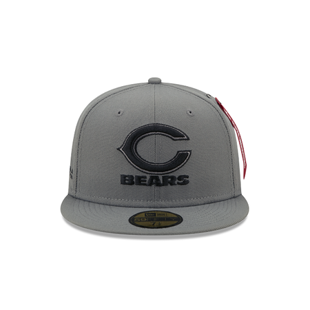 Alpha Industries X Chicago Bears Gray 59FIFTY Fitted Hat