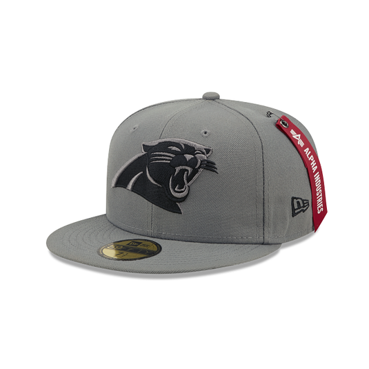 Alpha Industries X Carolina Panthers Gray 59FIFTY Fitted Hat - New Era Cap