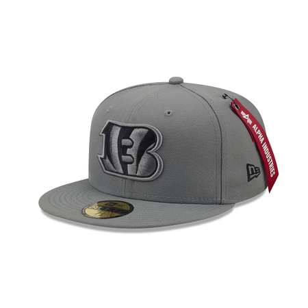 Alpha Industries X Cincinnati Bengals Gray 59FIFTY Fitted Hat